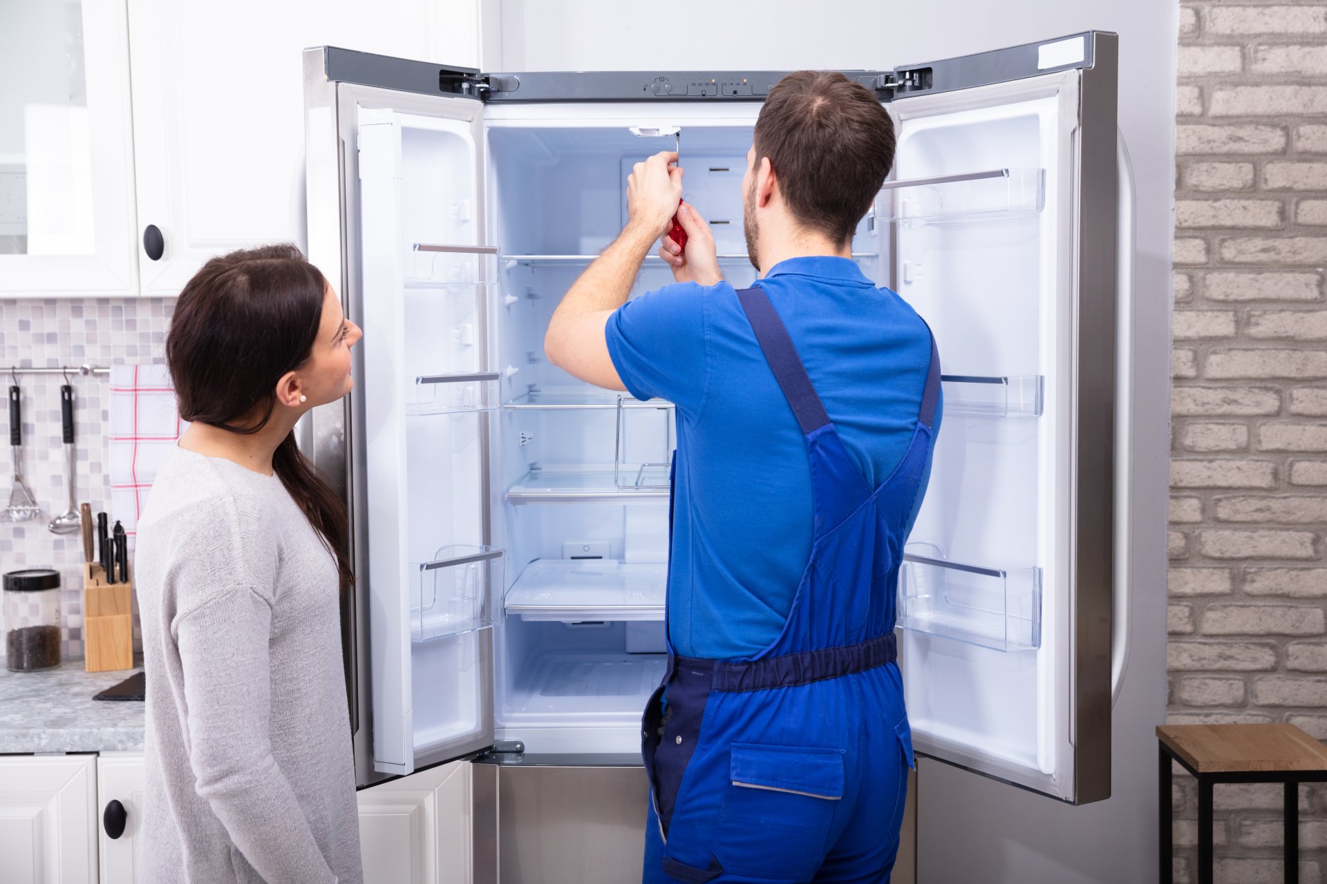 What is the cause of the refrigerator leaking?